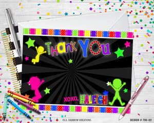 798-2 | Glow Party Invitation & Thank You Card