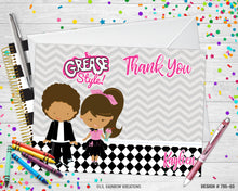 Load image into Gallery viewer, 795-3 | Sock Hop Party Invitation &amp; Thank You Card