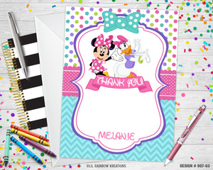 907-5 | Minnie's Bowtique Party Invitation & Thank You Card