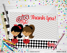 Load image into Gallery viewer, 795-5 | Sock Hop Party Invitation &amp; Thank You Card