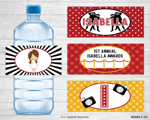 WBW-475 | Red Carpet Water Bottle Labels
