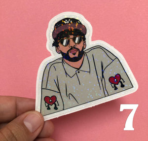 Bad Bunny | Un Verano Sin Ti Holographic Stickers – Little Rainbow Kreations