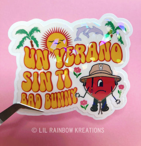 Un Verano Sin Ti | Holographic Sticker