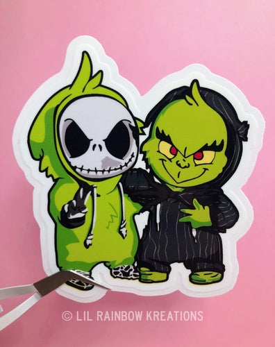 The Grinch and Jack | Sticker